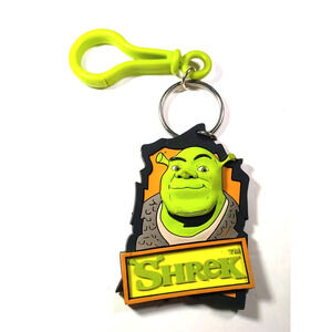 Shrek Plastic Keychain Back Pack Buddies Green Black Flaw